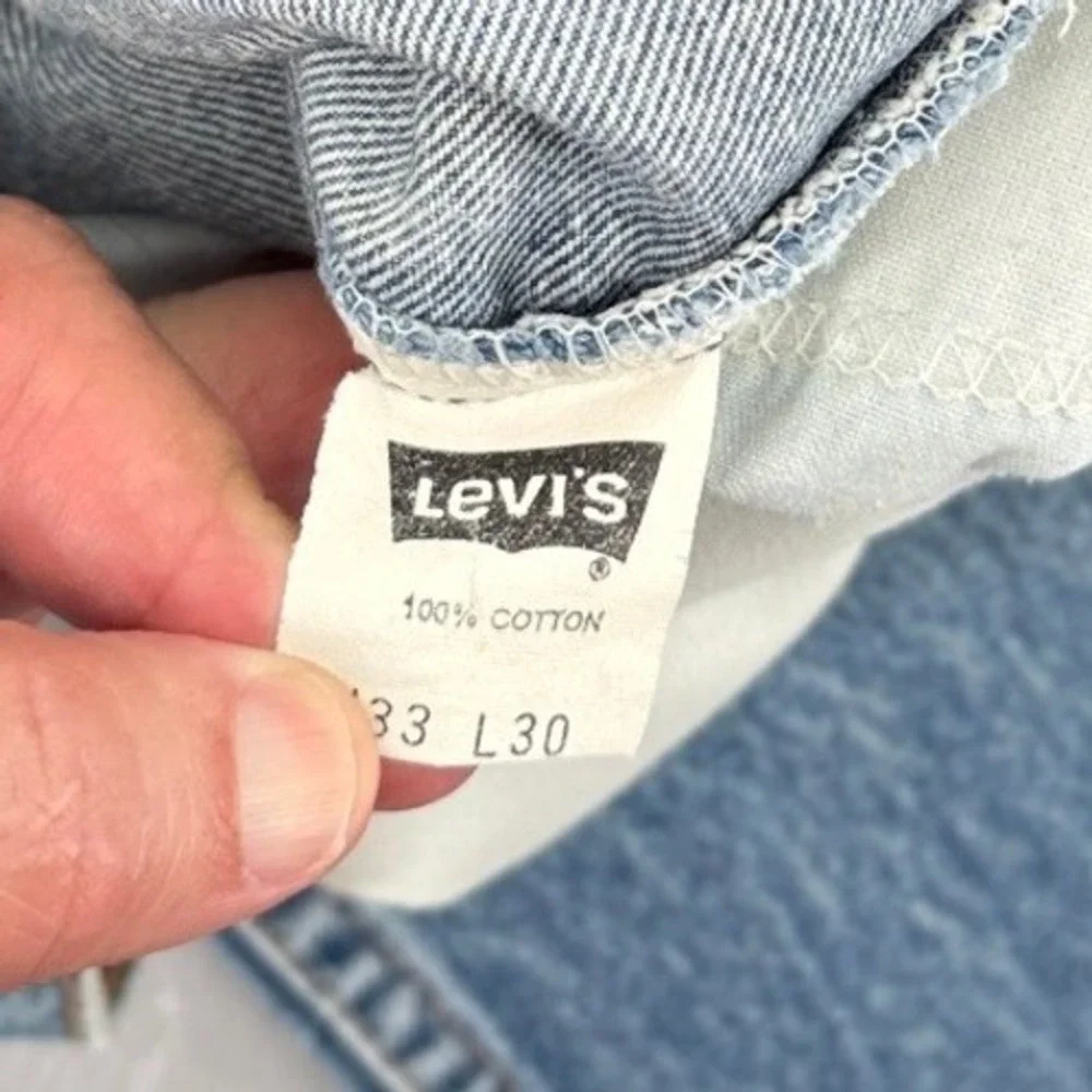 VTG Levis 560 Loose Fit Tapered Leg Orange Tab Jeans Blue Mens 33x30 USA Made